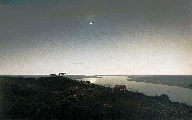 Archip Iwanowitsch Kuindshi Nacht Norge oil painting art
